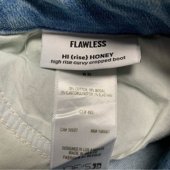 (4 for $20) JOE’S Jeans Flawless HI HONEY Cropped Jeans - Picture 3 of 7